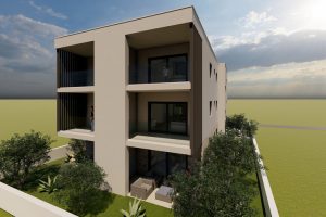 PELJEŠAC – Apartmani Sreser – 2 moderna apartmana sa terasama, površine 47,00 m², u izgradnji