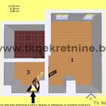 24. Tlocrt garsonjere 25 m2