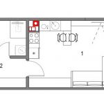 21. Tlocrt stana B6 – 28,49 m2